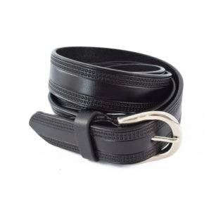Curea-dama-Neagra-piele-naturala-125-cm-1-fata