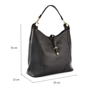Geanta-dama-Lissette-Neagra-piele-naturala-2-profil
