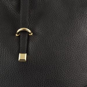 Geanta-dama-Lissette-Neagra-piele-naturala-4-detaliu