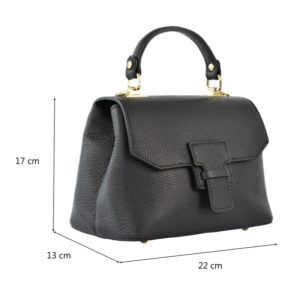 Geanta-dama-Lucille-Neagra-piele-naturala-2-profil