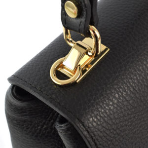 Geanta-dama-Lucille-Neagra-piele-naturala-7-detaliu