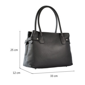 Geanta-dama-Lydie-Neagra-piele-naturala-2-profil