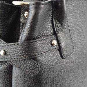 Geanta-dama-Lydie-Neagra-piele-naturala-6-detaliu
