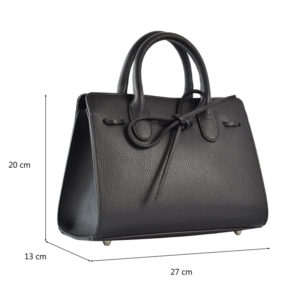 Geanta-dama-Lynette-Neagra-piele-naturala-2-profil