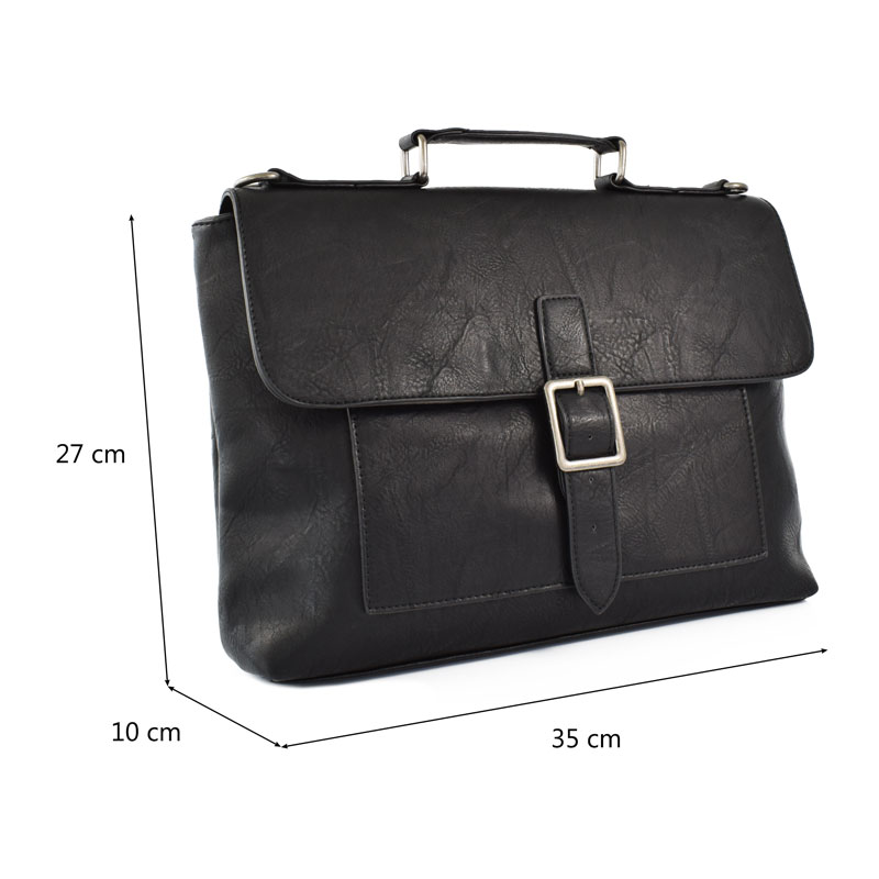 Geanta-dama-Office-Laptop-Neagra-2-profil