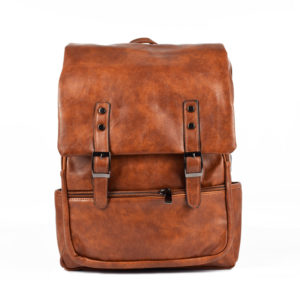 Rucsac-Unisex-Sacha-USB-Maro-1-fata