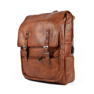 Rucsac-Unisex-Sacha-USB-Maro-3-spate