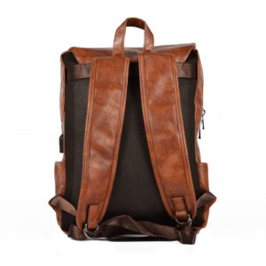 Rucsac-Unisex-Sacha-USB-Maro-4-spate