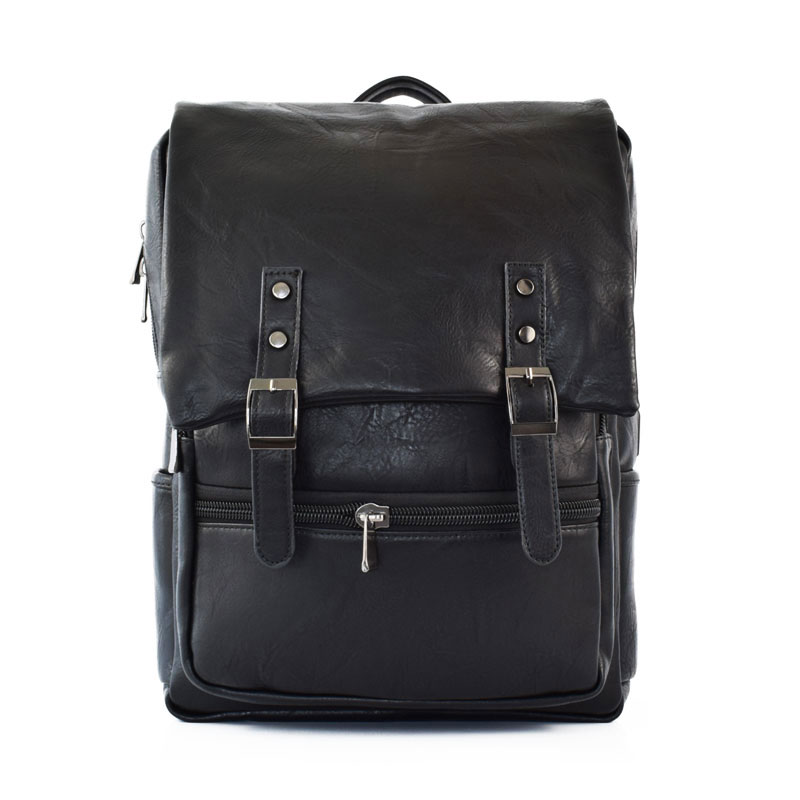 Rucsac-Unisex-Sacha-cu-USB-Negru-1-fata