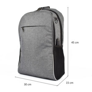 Rucsac-Unisex-USB-Maxine-Gri-2-profil