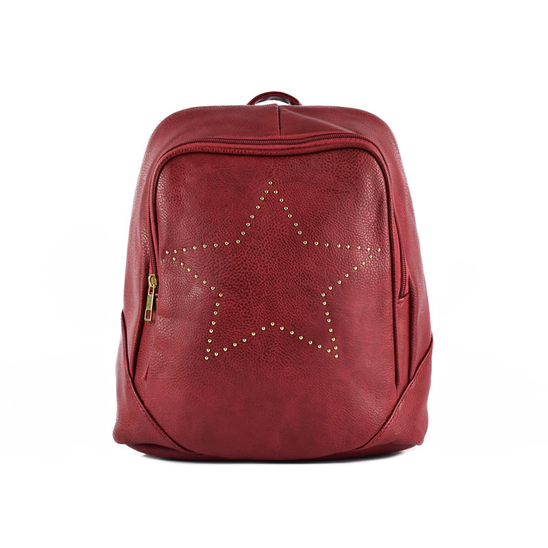 Rucsac-dama-CityStar-Red-1-fata