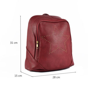 Rucsac-dama-CityStar-Red-2-profil