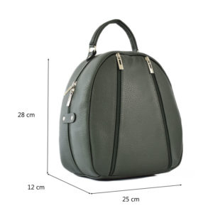 Rucsac-dama-Lucie-Vert-piele-naturala-2-profil