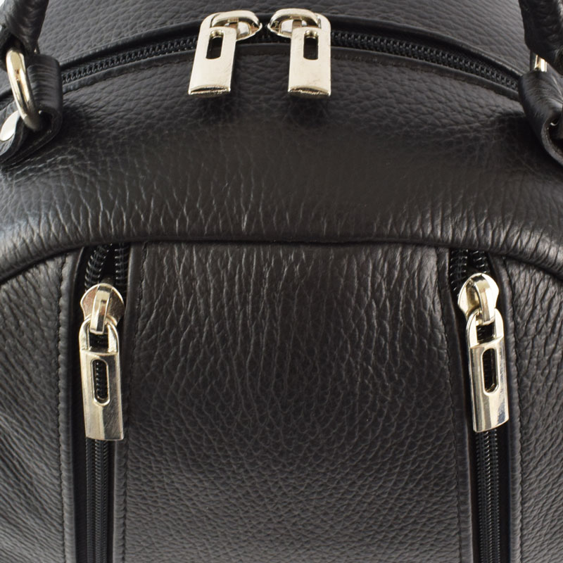 Rucsac-dama-Lucille-Noir-piele-naturala-7-detaliu