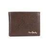 Portofel barbati Pierre Cardin RFID piele naturala maro frontal