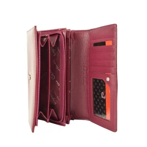 Portofel dama Pierre Cardin Burgundy piele naturala interior