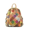 Rucsac dama Flowers piele naturala fata