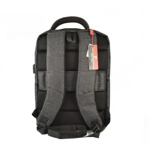 Rucsac barbati Pierre Cardin Laptop USB Gri Inchis spate