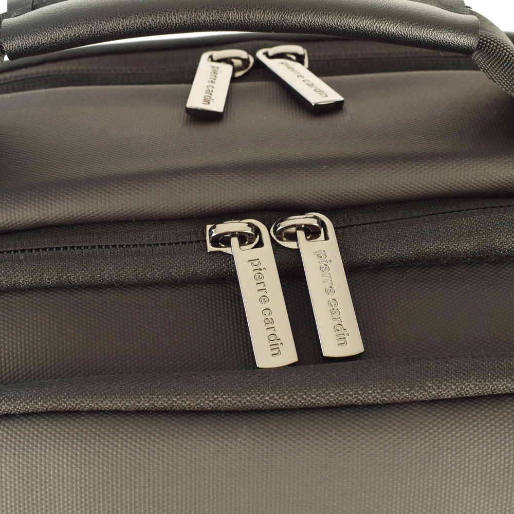 Rucsac barbati Pierre Cardin Laptop USB Negru detaliu 2