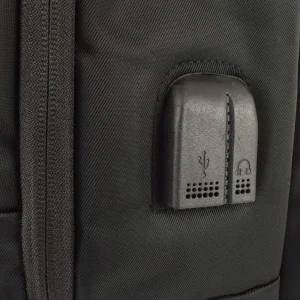 Rucsac barbati Pierre Cardin Laptop USB Negru port usb