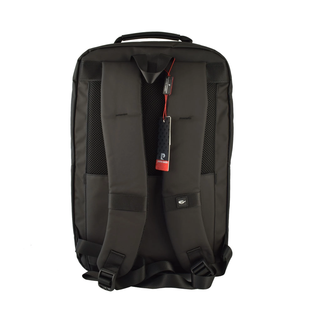 Rucsac barbati Pierre Cardin Laptop USB Negru spate